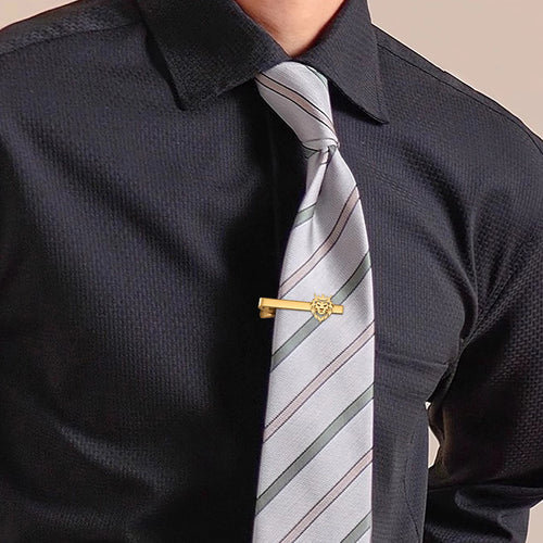 Men's Lion Crown Tie Clip Stainless Steel Vintage