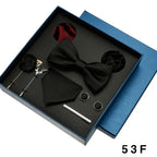 Men’s Tie Gift Set With Bow Tie, Cufflinks & Hanky