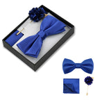Men's Bow Tie Gift Set With Pocket Square & Lapel Pin
