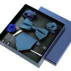Men’s Necktie Gift Set With Accessories in Gift Box
