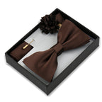 Men's Bow Tie Gift Set With Pocket Square & Lapel Pin