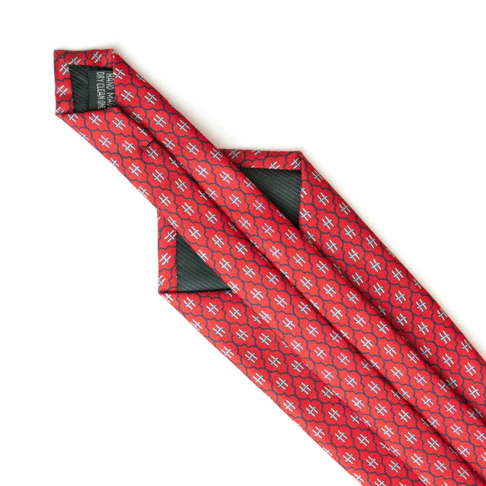 Men’s Geometric Print Necktie – Classic Formal Tie